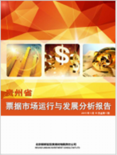 贵州省票据市场运行与发展分析报告